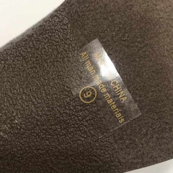 𝅺Grey Faux Suede Peep Toe Booties - Picture 8 of 9